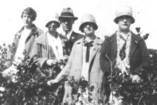 202: l-r Laura Reddy, Rose Dunphy, Dennis Reddy, unknown, Eliz Reddy. (circa 1928)  - Laura, Dennis and Eliz children of James Reddy &amp;amp; Mary Anne Murphy; Rose daughter of  Patrick Dunphy &amp;amp; Anastasia Fitzgerald McCarthy